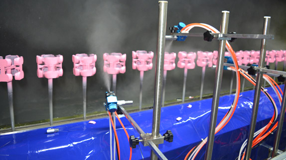 Automatic spray coating